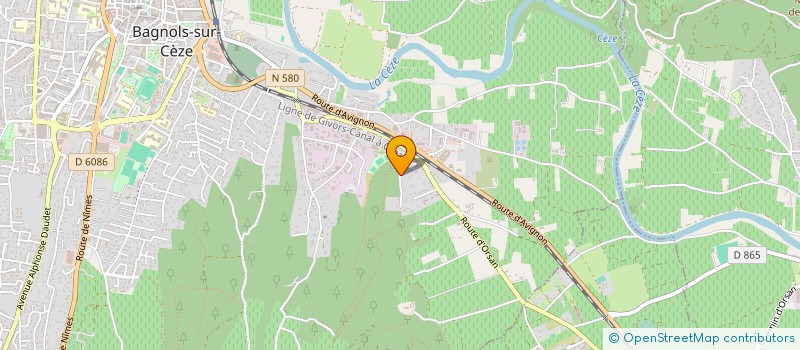 localisation de l'entreprise ANGELI GROUPE  BAGNOLS-SUR-CEZE