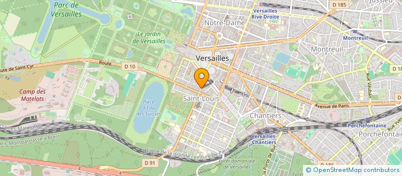 localisation de l'entreprise ANGELIA à VERSAILLES
