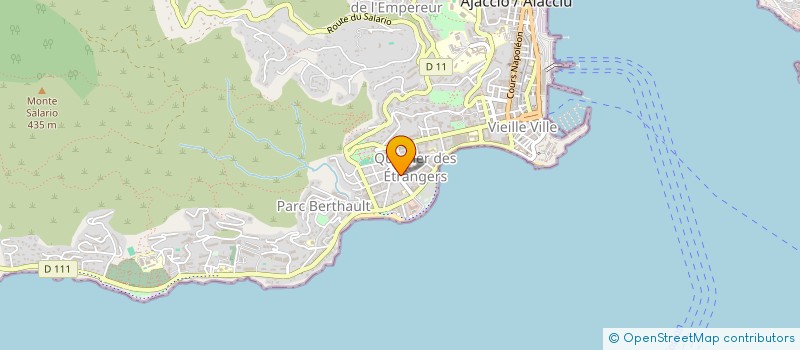 localisation de l'entreprise ANGELICA à AJACCIO