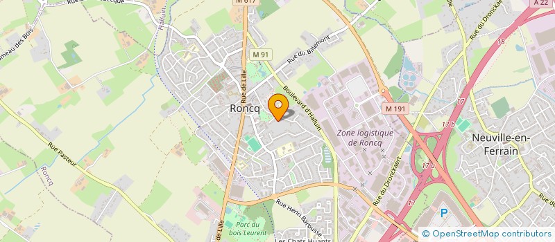 localisation de l'entreprise ANGELICA à RONCQ