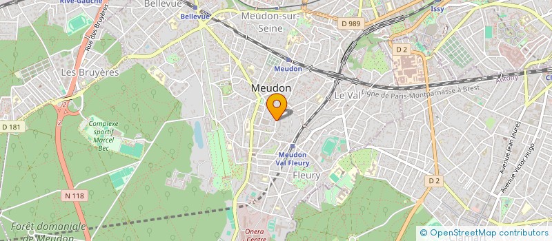 localisation de l'entreprise ANGELIE SAS  MEUDON