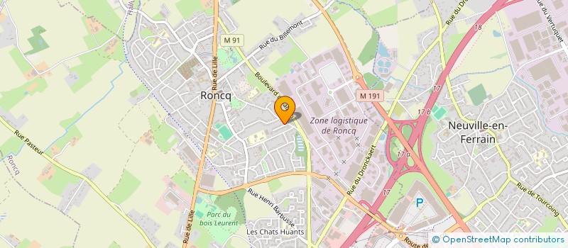 localisation de l'entreprise ANGELIM à RONCQ