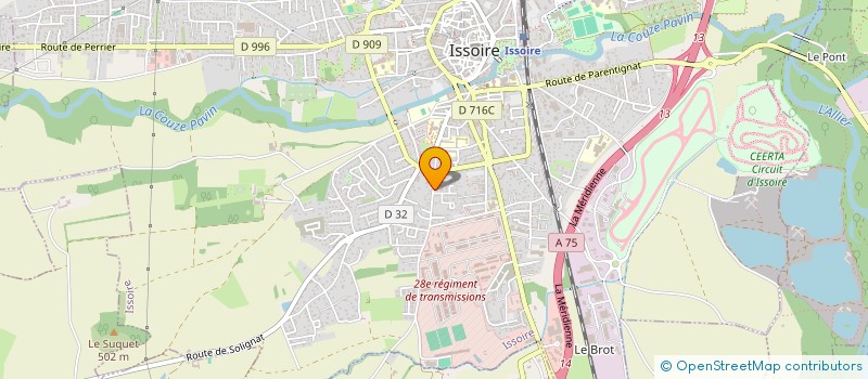 localisation de l'entreprise ANGELIMMO  ISSOIRE