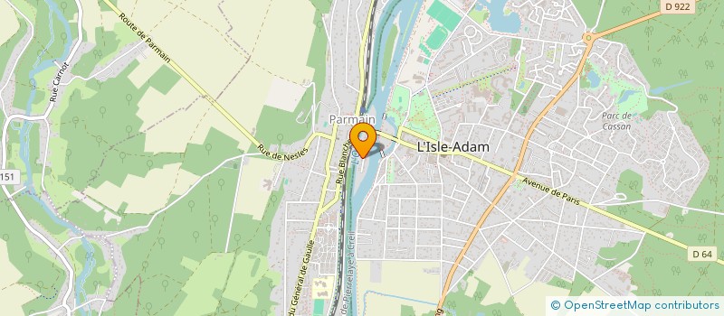 localisation de l'entreprise ANGELINA  L'ISLE-ADAM