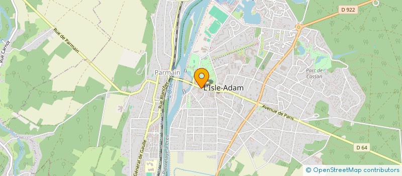 localisation de l'entreprise ANGELINA à L'ISLE-ADAM