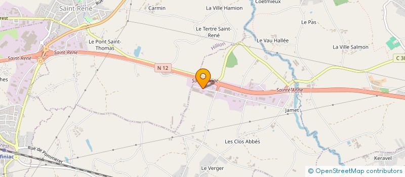 localisation de l'entreprise ANGELINKS SAINT BRIEUC à POMMERET