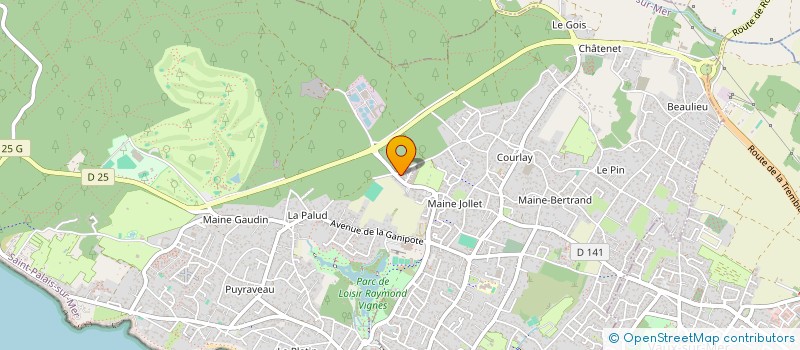 localisation de l'entreprise ANGELIQUE  SAINT-PALAIS-SUR-MER