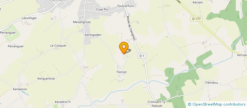 localisation de l'entreprise ANGELIQUE  TREGUNC