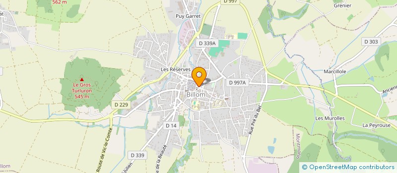 localisation de l'entreprise ANGELIQUE HARDY  BILLOM