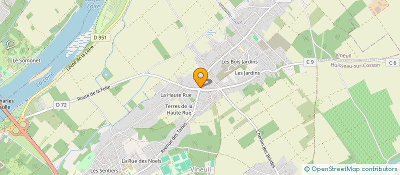 localisation de l'entreprise ANGELIQUE THEBAULT  VINEUIL