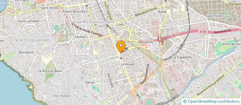 localisation de l'entreprise ANGELIS ELECTRICITE à MARSEILLE