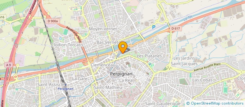 localisation de l'entreprise ANGELO  PERPIGNAN