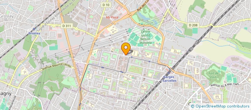 localisation de l'entreprise ANGELO ENTREPRISE à SARCELLES