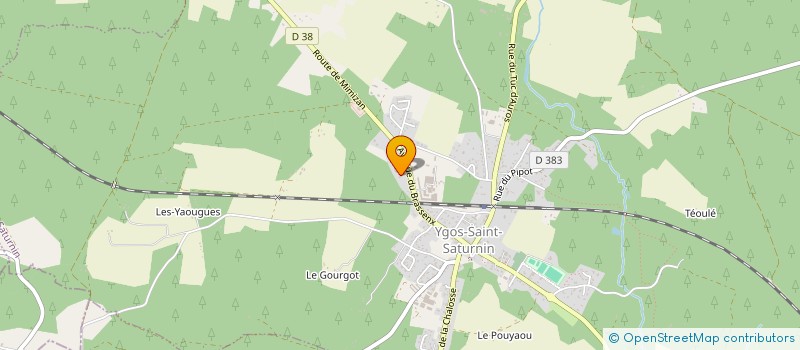 localisation de l'entreprise ANGELO MACONNERIE  YGOS-SAINT-SATURNIN