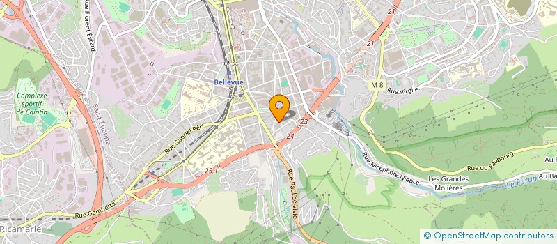 localisation de l'entreprise ANGELO PISANA à SAINT-ETIENNE