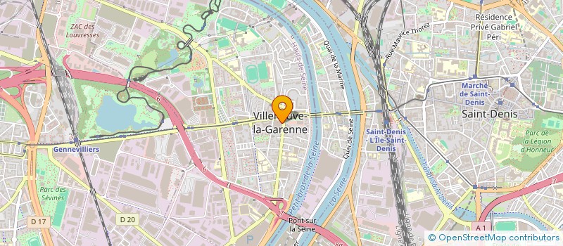 localisation de l'entreprise ANGELO SARL  VILLENEUVE-LA-GARENNE