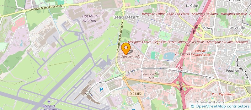 localisation de l'entreprise ANGELOS à MERIGNAC