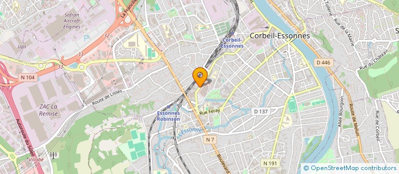 localisation de l'entreprise ANGELOV à CORBEIL-ESSONNES