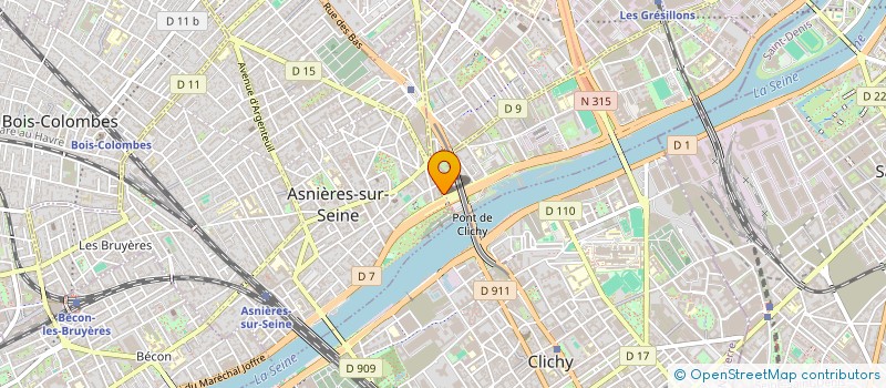 localisation de l'entreprise ANGELUS BATIMENT à ASNIERES-SUR-SEINE