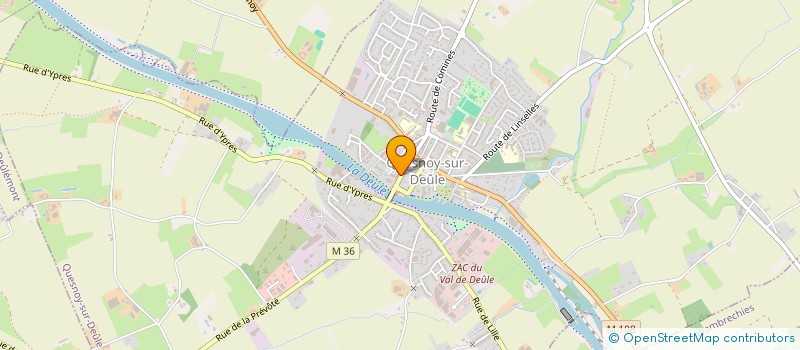 localisation de l'entreprise ANGELUS GARDENA à QUESNOY-SUR-DEULE