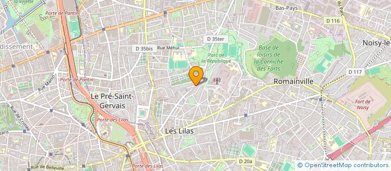 localisation de l'entreprise ANGELYS à LES LILAS