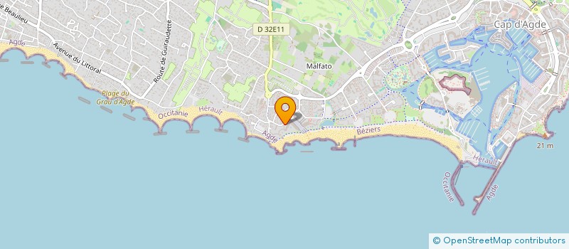 localisation de l'entreprise ANGEMONALE  AGDE