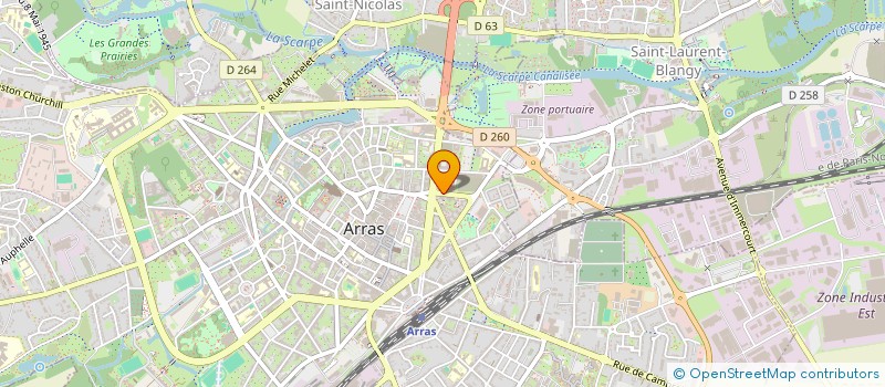 localisation de l'entreprise ANGENAT à ARRAS