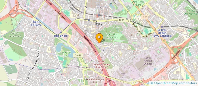 localisation de l'entreprise ANGENIUS SOLUTIONS à EVRY-COURCOURONNES