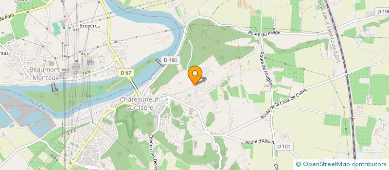 localisation de l'entreprise ANGEO CEMI  CHATEAUNEUF-SUR-ISERE