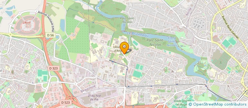 localisation de l'entreprise ANGEOLOGIE  ANGERS