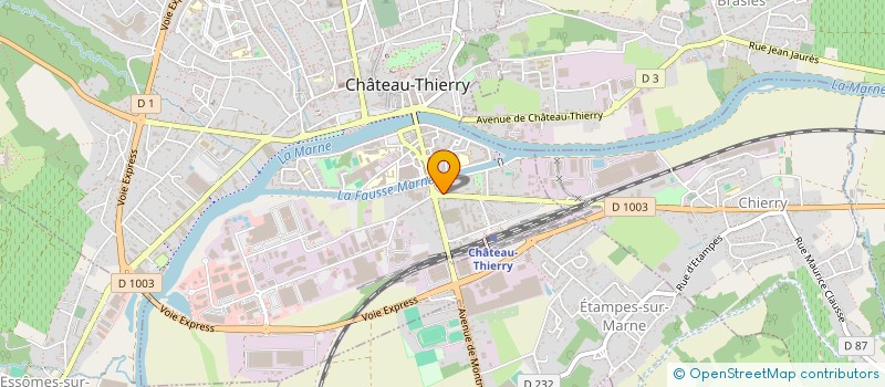 localisation de l'entreprise ANGEPROD à CHATEAU-THIERRY