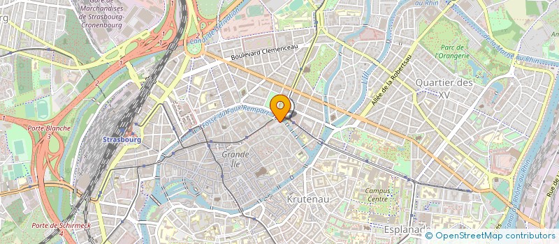 localisation de l'entreprise ANGER ET CIE à STRASBOURG