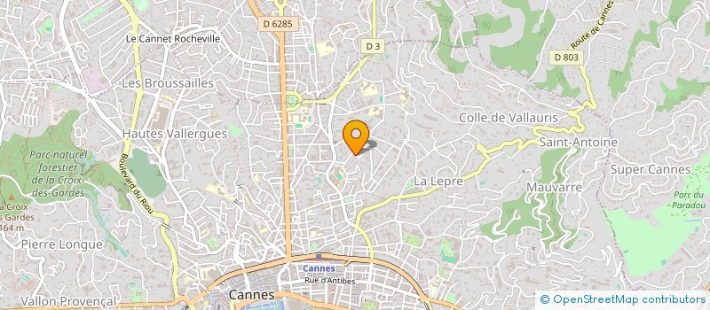 localisation de l'entreprise ANGER INDIVISION à CANNES