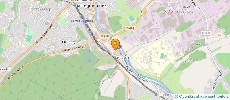 localisation de l'entreprise ANGERMULLER MATERIAUX à SARREGUEMINES