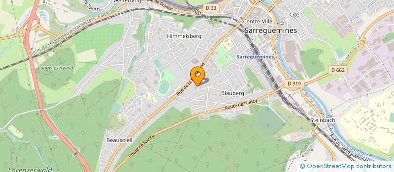 localisation de l'entreprise ANGERMULLER NORBERT ET JULIETTE à SARREGUEMINES