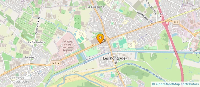 localisation de l'entreprise ANGERS 2F  LES PONTS-DE-CE