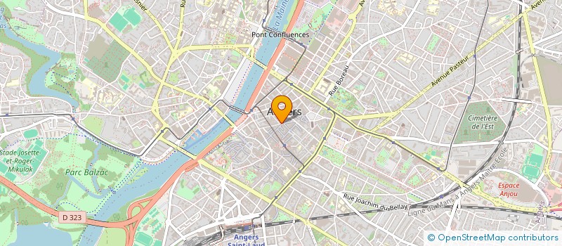 localisation de l'entreprise ANGERS 55 à ANGERS