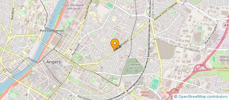 localisation de l'entreprise ANGERS BATIMENT COURTAGE à ANGERS