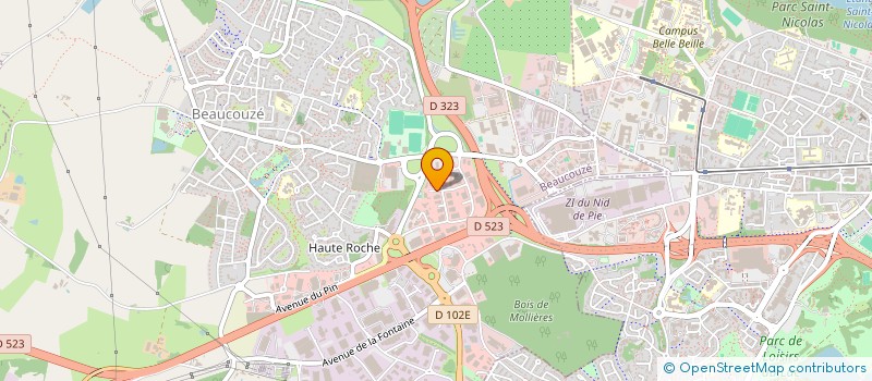 localisation de l'entreprise ANGERS BATTERIES à BEAUCOUZE