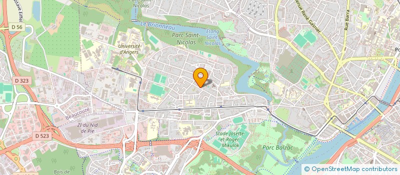 localisation de l'entreprise ANGERS-BD à ANGERS