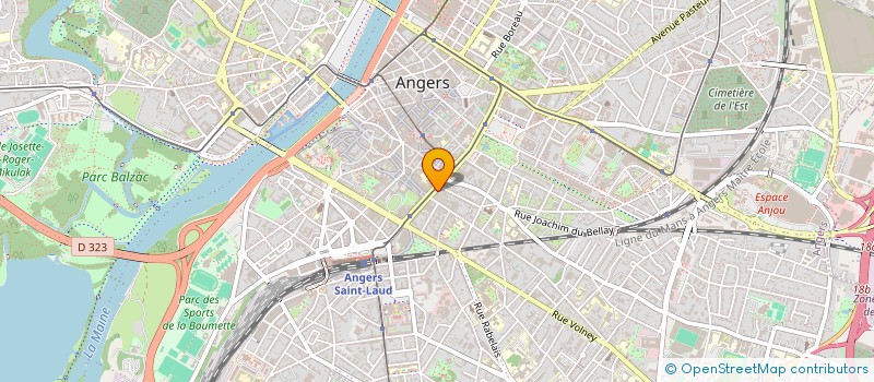 localisation de l'entreprise ANGERS BOULEVARD FOCH INVESTISSEMENTS 1 à ANGERS