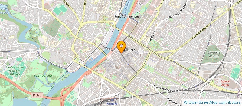 localisation de l'entreprise ANGERS CENTRE IMMOBILIER ET FINANCES à ANGERS