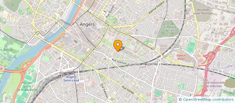 localisation de l'entreprise ANGERS COOPERATIVE  ANGERS