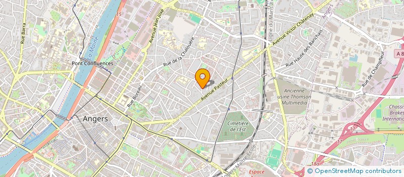 localisation de l'entreprise ANGERS ECO SERVICES à ANGERS