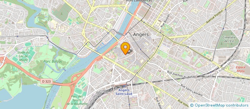 localisation de l'entreprise ANGERS ENCADREMENT à ANGERS