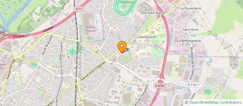 localisation de l'entreprise ANGERS ENSEMBLE  ANGERS