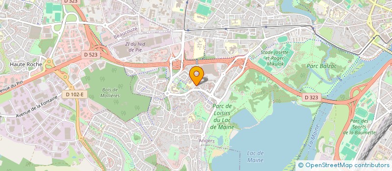 localisation de l'entreprise ANGERS FITNESS  ANGERS