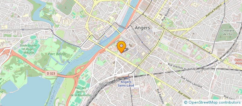 localisation de l'entreprise ANGERS FLOORBALL à ANGERS