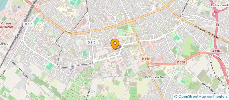 localisation de l'entreprise ANGERS FUTSAL CLUB ELITE à ANGERS