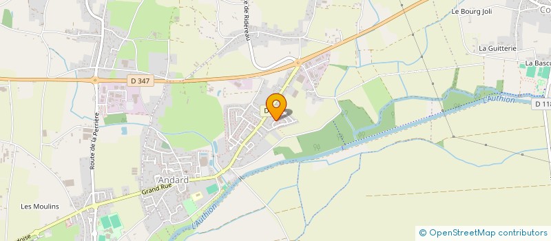 localisation de l'entreprise ANGERS GESTION  LOIRE-AUTHION